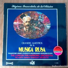 Discos de vinilo: GRANDES MAESTRO DE LA MÚSICA RUSA (TCHAIKOVSKY, MOURSSORGSKY, BORODIN... - LP YUPI 1970 S-14.005. Lote 208954752