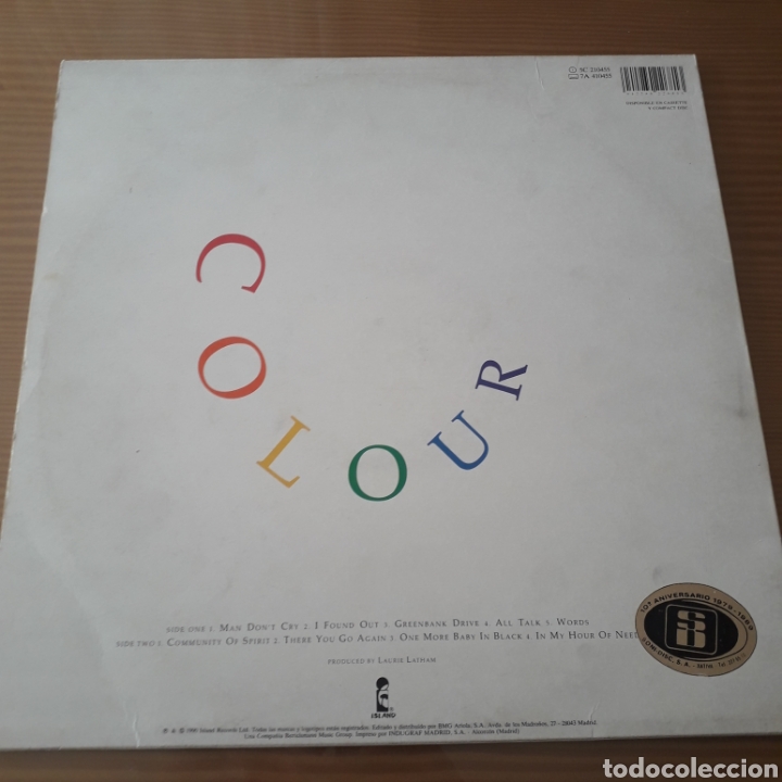 Discos de vinilo: Disco de Vinilo (LP) The Christians &rdquo;Colour&rdquo; - Foto 2