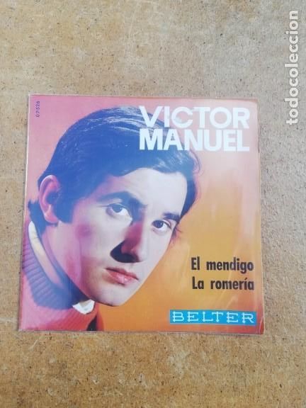 Discos de vinilo: VICTOR MANUEL. EL MENDIGO. Single de vinilo. - Foto 1