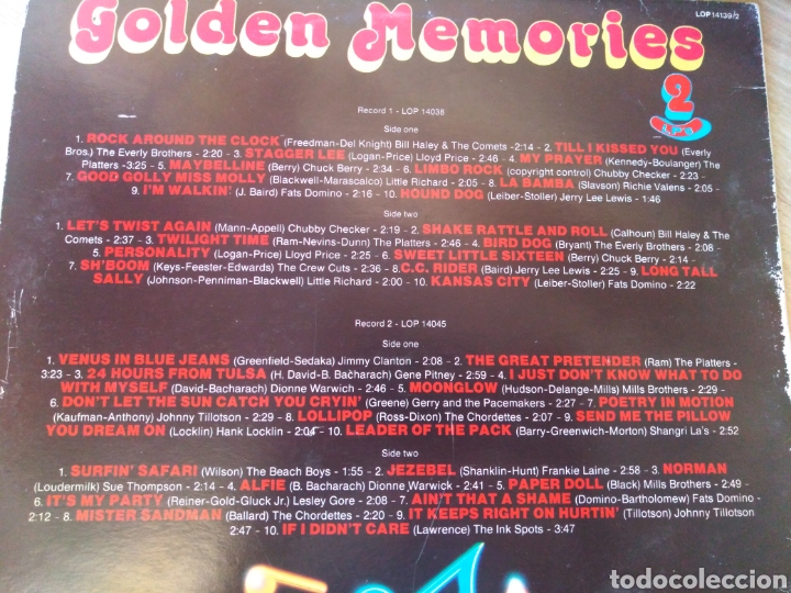 Discos de vinilo: GOLDEN MEMORIES-DOBLE LP - Foto 2