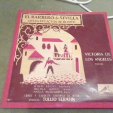 Discos de vinilo: EL BARBERO DE SEVILLA. ROSSINI. VICTORIA DE LOS ÁNGELES. VINILO. 3LP.