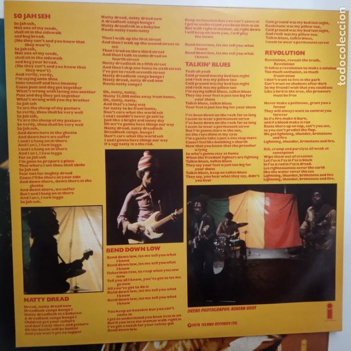 Discos de vinilo: BOB MARLEY- NATTY DREAD - SPAIN LP 1980 + ENCARTE- VINILO CASI NUEVO. - Foto 4 - 209040750