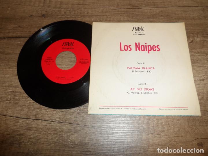 Discos de vinilo: LOS NAIPES - PALOMA BLANCA - Foto 2