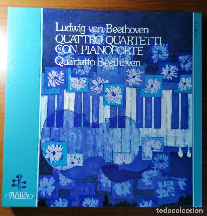 Discos de vinilo: CAJA BOX 2 LP BEETHOVEN QUATTRO QUARTETTI PIANOFORTE