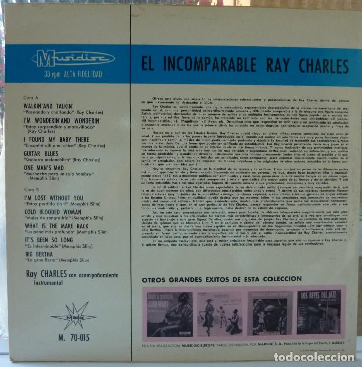 Discos de vinilo: RAY CHARLES // EL INCOMPARABLE RAY CHARLES // 1972/ (VG VG). LP - Foto 2