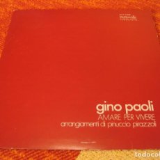 Discos de vinilo: GINO PAOLI LP AMARE PER VIVERE DURIUM ORIGINAL ITALIA 1972. Lote 209121195