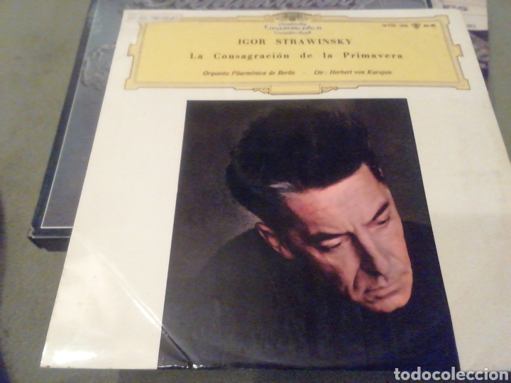 Discos de vinilo: Strawinsky. La consagraci&oacute;n de la primavera. vinilo. Karajan. - Foto 1
