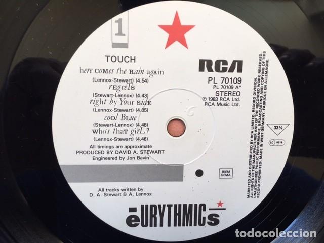 Discos de vinilo: EURYTHMICS . TOUCH . MADE IN GERMANY 1983 - Foto 6