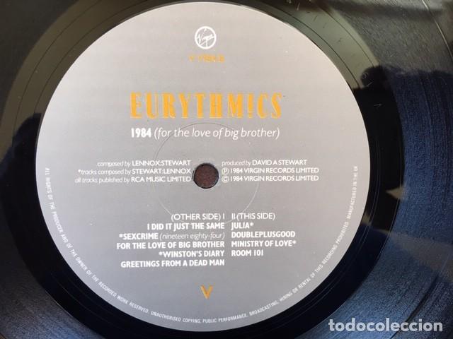 Discos de vinilo: EURYTHMICS .1984 . MADE IN U.K. 1984 - Foto 6