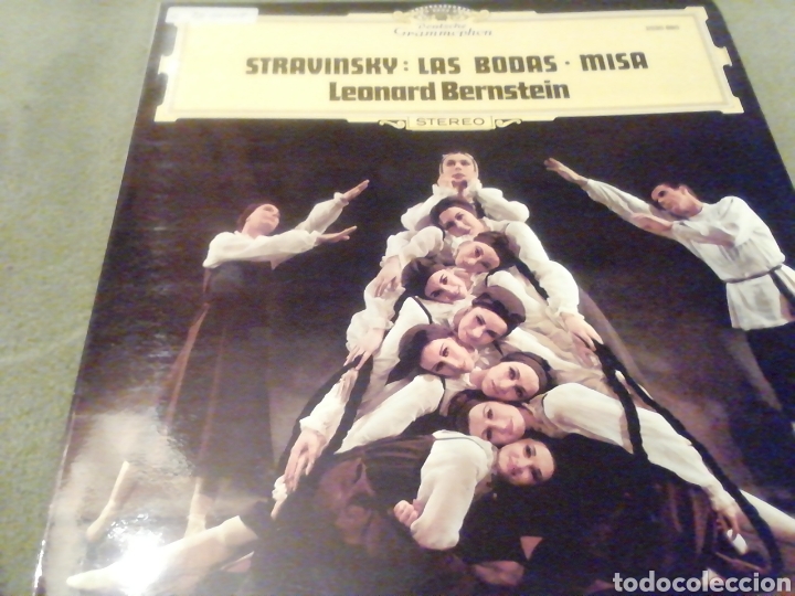 Discos de vinilo: Stravinsky. Las bodas. Misa. Leonard Bernstein. vinilo. - Foto 1