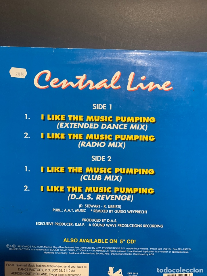 Discos de vinilo: (VIN759) CENTRAL LINE ( vinilo Segunda mano ) - Foto 2