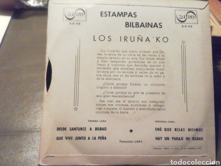 Discos de vinilo: Estampas Bilbainas. vinilo. - Foto 2