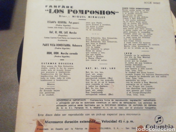 Discos de vinilo: Los Pomposhos. vinilo. - Foto 2