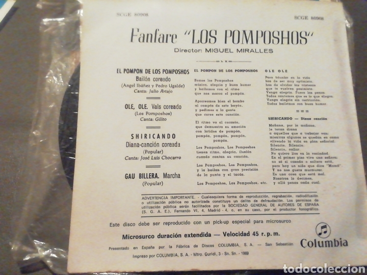 Discos de vinilo: Fanfare los Pomposhos. vinilo. - Foto 2