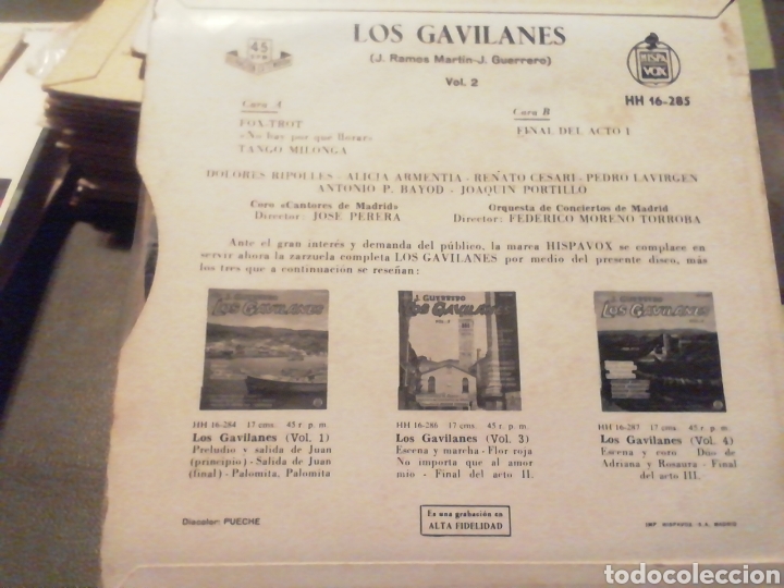 Discos de vinilo: Los Gavilanes vol 2. vinilo single. - Foto 2