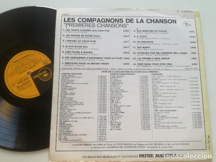 Discos de vinilo: LES COMPAGNONS DE LA CHANSON - St - LP EMIDISC FRANCIA 196? // COMO NUEVO - Foto 2