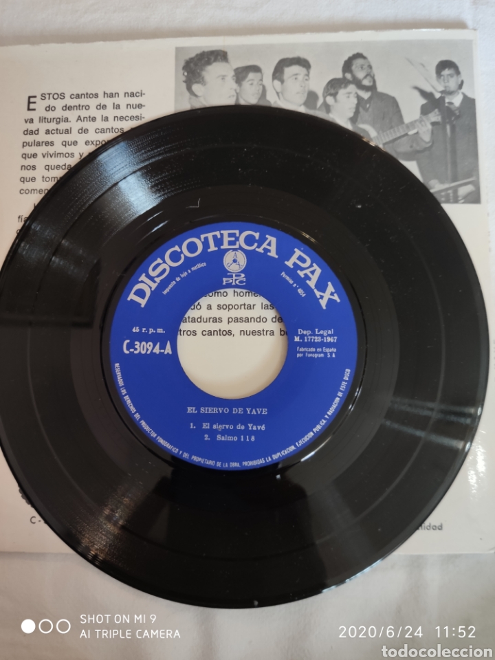 Discos de vinilo: &Uacute;NICO, SINGLE 1967, EL SIERVO DE YAVE, VER - Foto 10