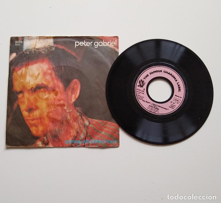 Discos de vinilo: PETER GABRIEL. GAMES WITHOUT FRONTIERS. 7&rdquo; - Foto 1