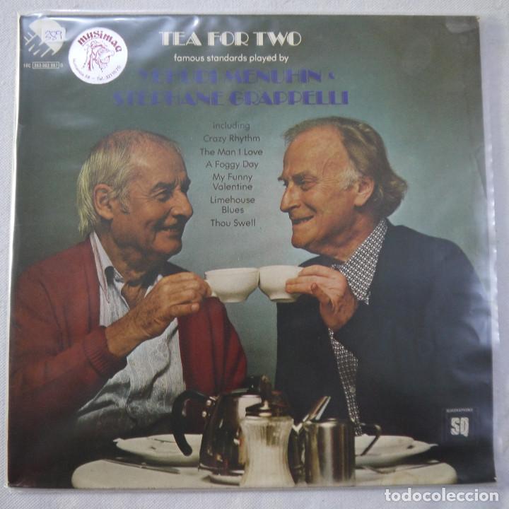Discos de vinilo: ST&Eacute;PHANE GRAPPELLI & YEHUDI MENUHIN - TEA FOR TWO - LP 1980 - Foto 1