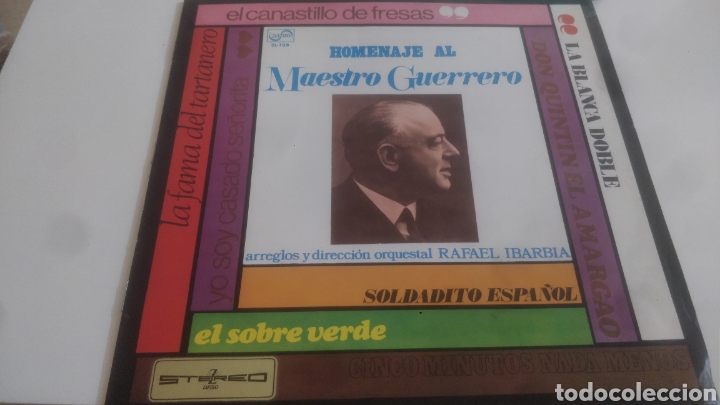 Discos de vinilo: Vinilo homenaje al maestro Guerrero. - Foto 1