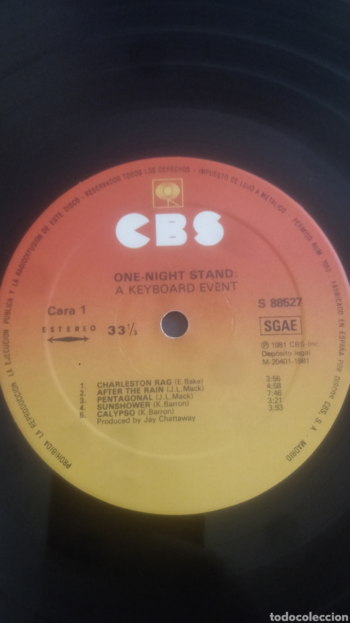 Discos de vinilo: Vinilo One Night stand:A Keyboard Event. - Foto 2