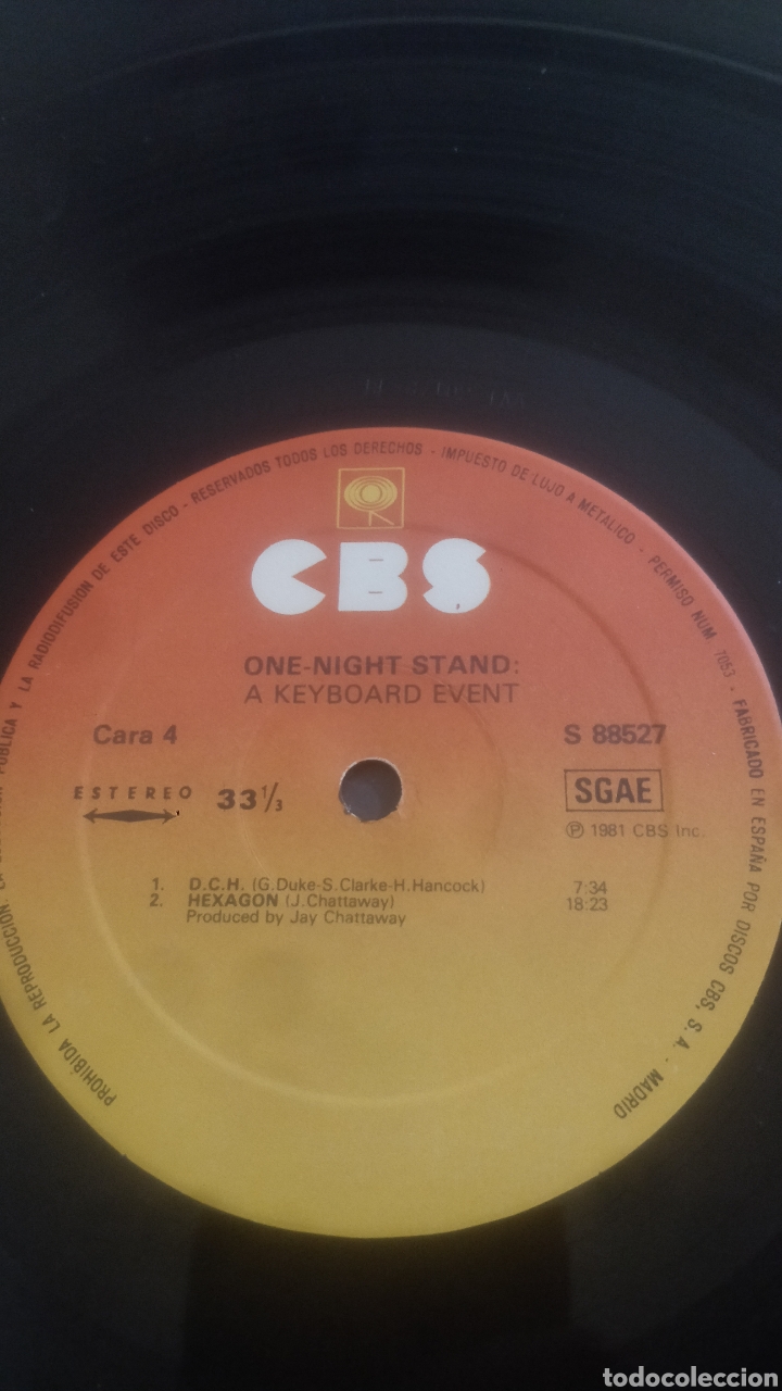Discos de vinilo: Vinilo One Night stand:A Keyboard Event. - Foto 5