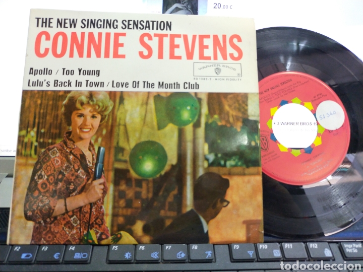 Discos de vinilo: Connie Stevens EP Apollo + 3 Espa&ntilde;a 1962 - Foto 1