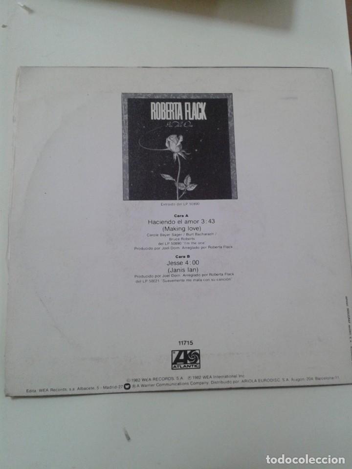 Discos de vinilo: Roberta Flack - Haciendo el amor. SINGLE. - Foto 2