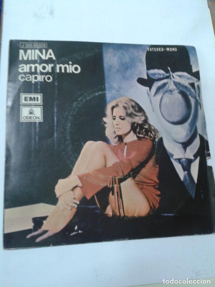 Discos de vinilo: MINA - AMOR MIO. SINGLE. - Foto 1