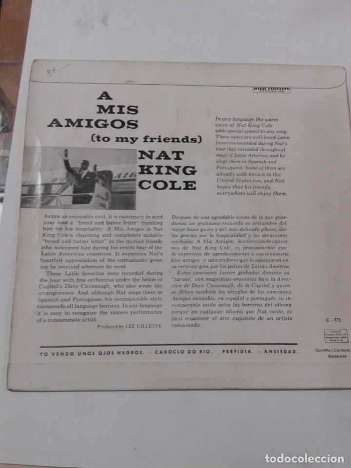 Discos de vinilo: NAT KING COLE A MIS AMIGOS. SINGLE. - Foto 2