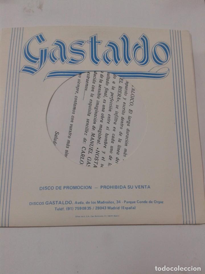 Discos de vinilo: MIGUEL RIERA. GASTALDO. SINGLE. - Foto 2