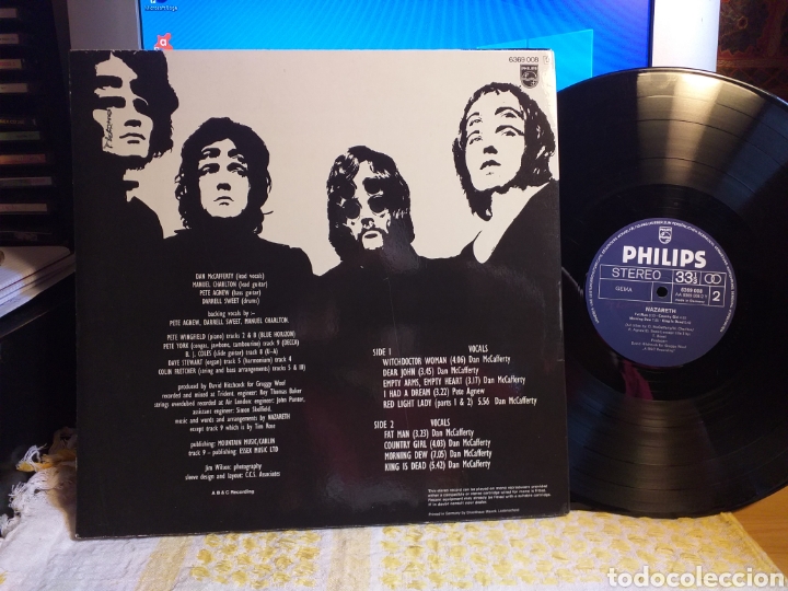 Discos de vinilo: NAZARETH ALEMANIA 1971 - Foto 3