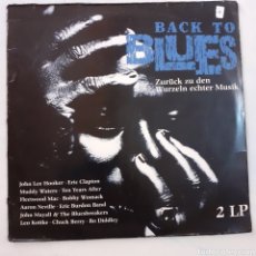 Discos de vinilo: BACK TO BLUES. 2 LP. EUROSTAR 39810011. GERMANY 1990.. Lote 209699020