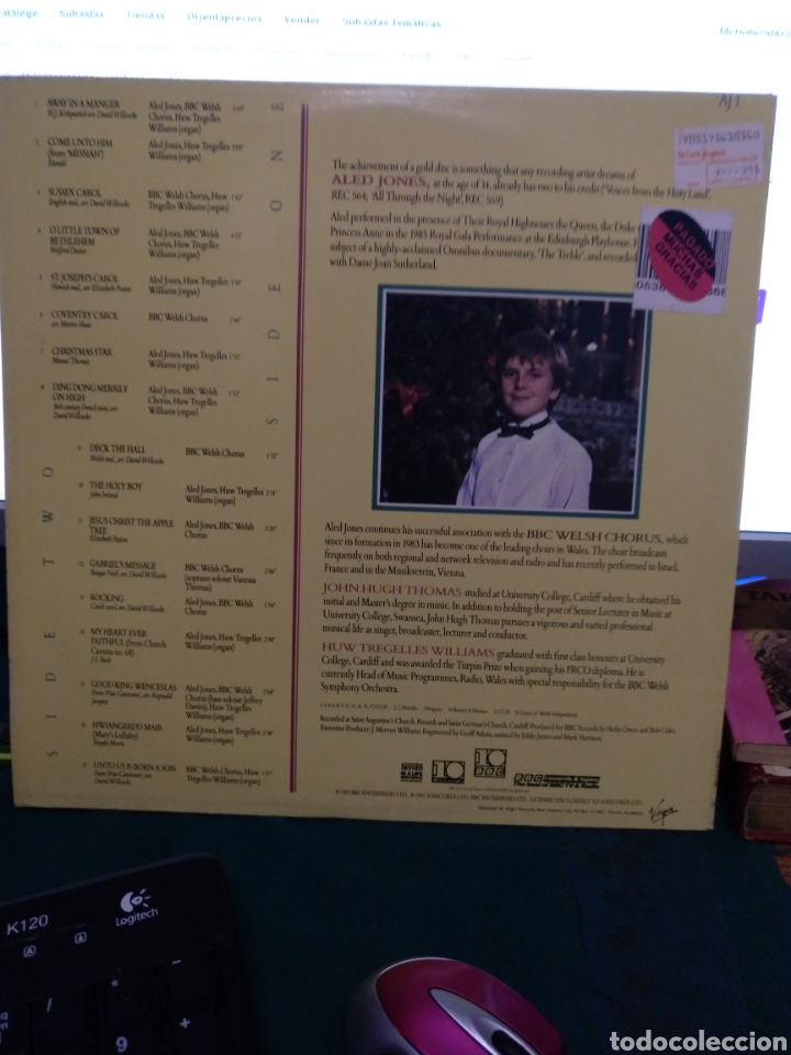 Discos de vinilo: Aled Jones. BBC 1985 - Foto 2