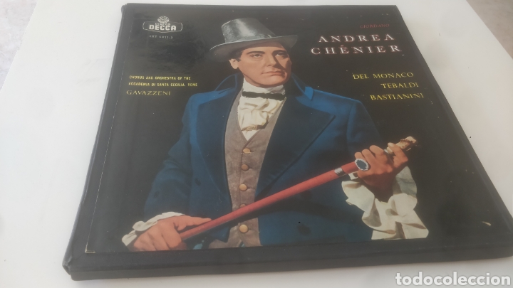 Discos de vinil: BOX GIORDANO-ANDREA CHENIER(BOX 2 LPS DECCA ESPA&Ntilde;A)