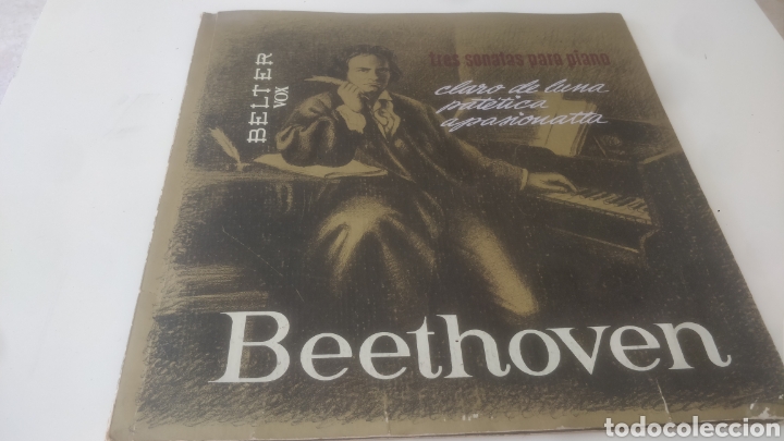 Discos de vinilo: BETHOVEN TRES SONATAS PARA PIANO. - Foto 1