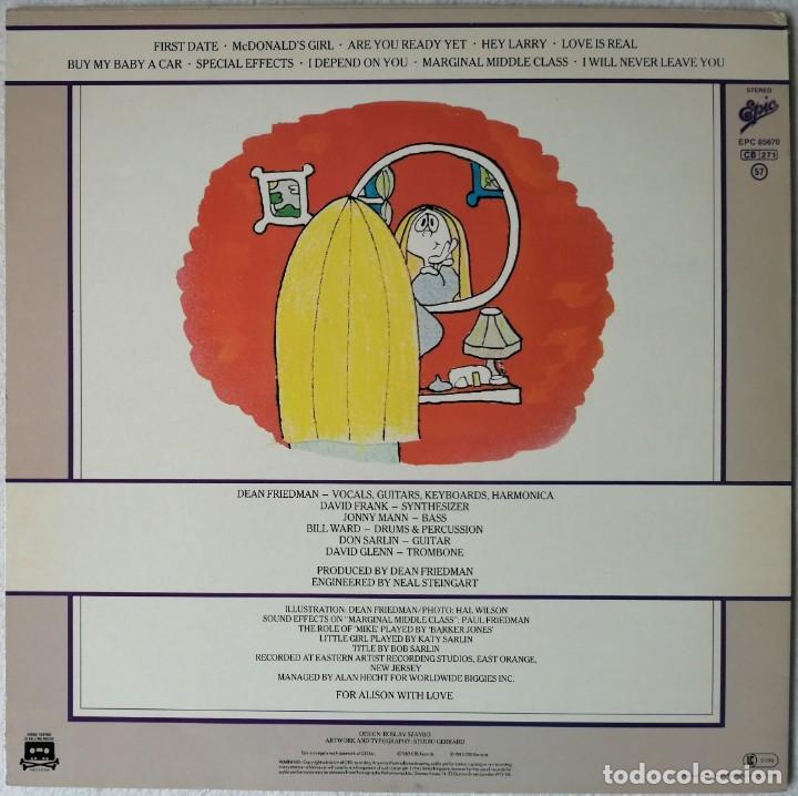 Discos de vinilo: Dean Friedman. Rumpled Romeo, Epic-EPC 85670, UK - Foto 2