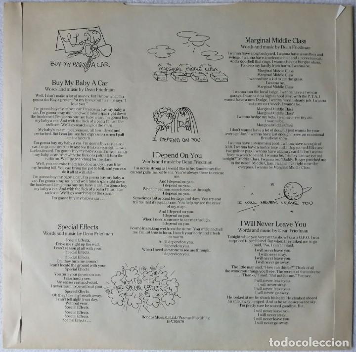 Discos de vinilo: Dean Friedman. Rumpled Romeo, Epic-EPC 85670, UK - Foto 3