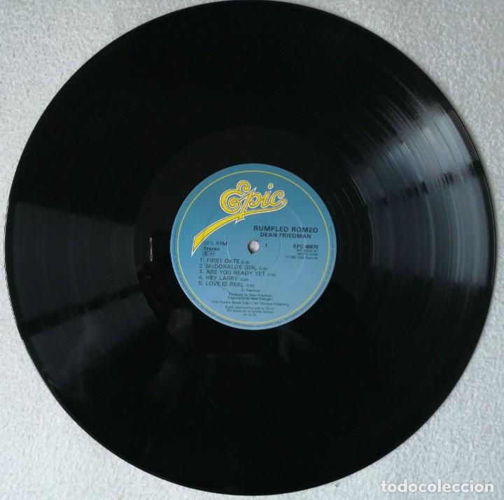Discos de vinilo: Dean Friedman. Rumpled Romeo, Epic-EPC 85670, UK - Foto 5