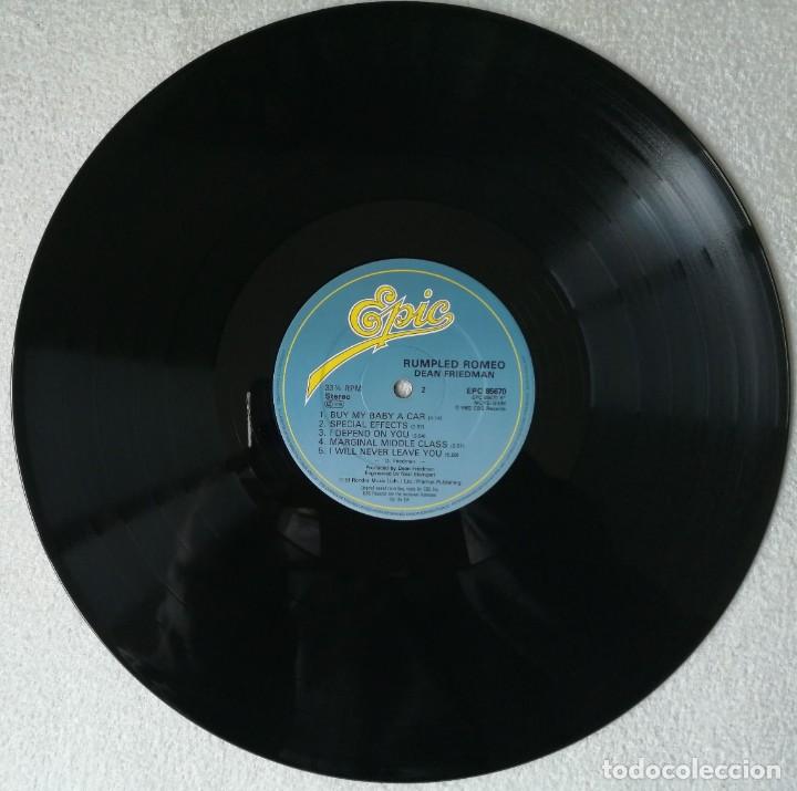 Discos de vinilo: Dean Friedman. Rumpled Romeo, Epic-EPC 85670, UK - Foto 7