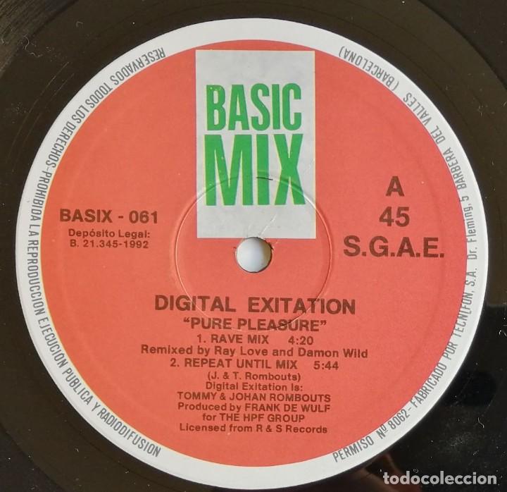 Discos de vinilo: Digital Excitation. Pure Pleasure-Mixes, Basic Mix BASIX-061 - Foto 6