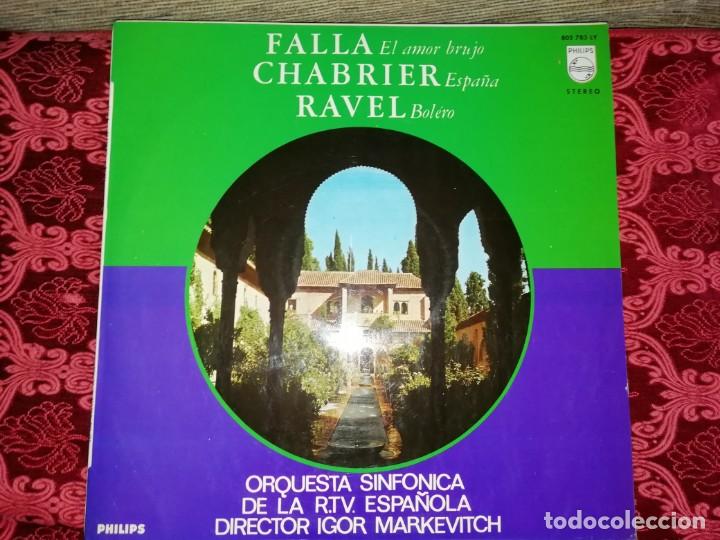 Discos de vinilo: Lp falla chabrier y ravel - Foto 1