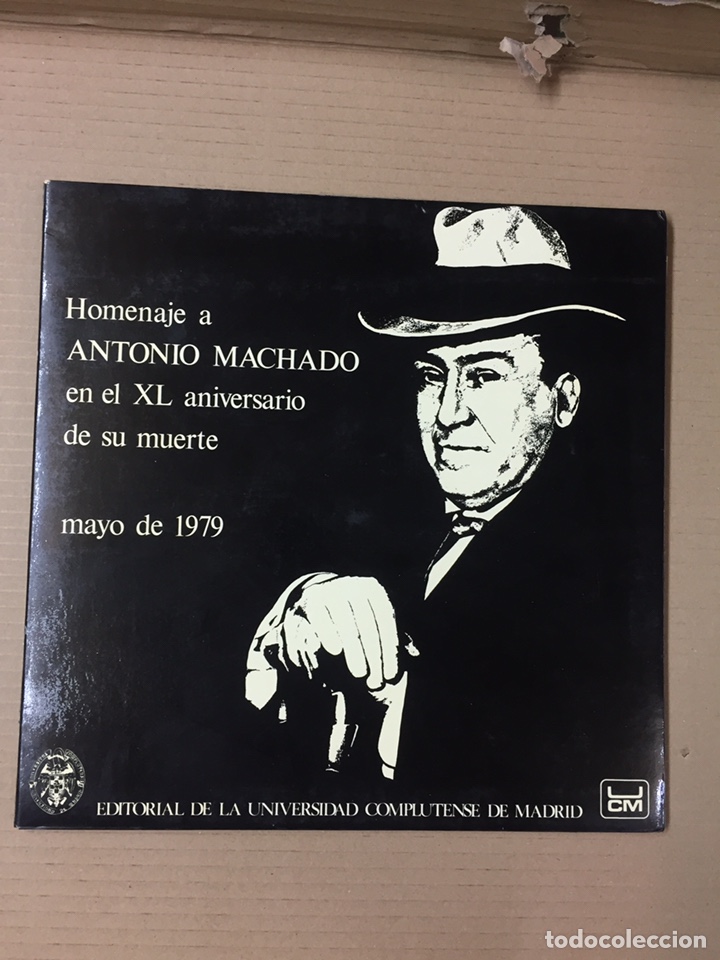Discos de vinilo: LP HOMENAJE A ANTONIO MACHADO EN EL XL ANIVERSARIO DE SU MUERTE, MAYO 1979. UNIVERSIDAD COMPLUTENSE