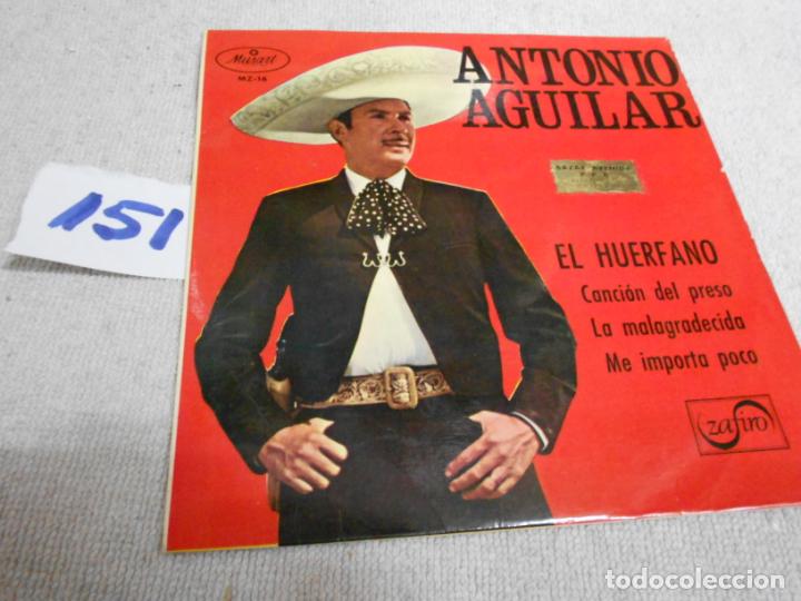 Discos de vinilo: ANTIGUO SINGLE - ANTONIO AGUILAR - Foto 1