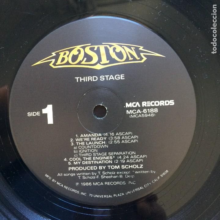 Discos de vinilo: Boston &ndash; Third Stage USA 1986 MCA RECORDS* - Foto 6
