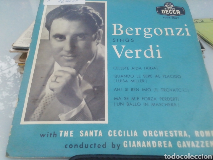 Discos de vinilo: Bergonzi canta Verdi. single. - Foto 1