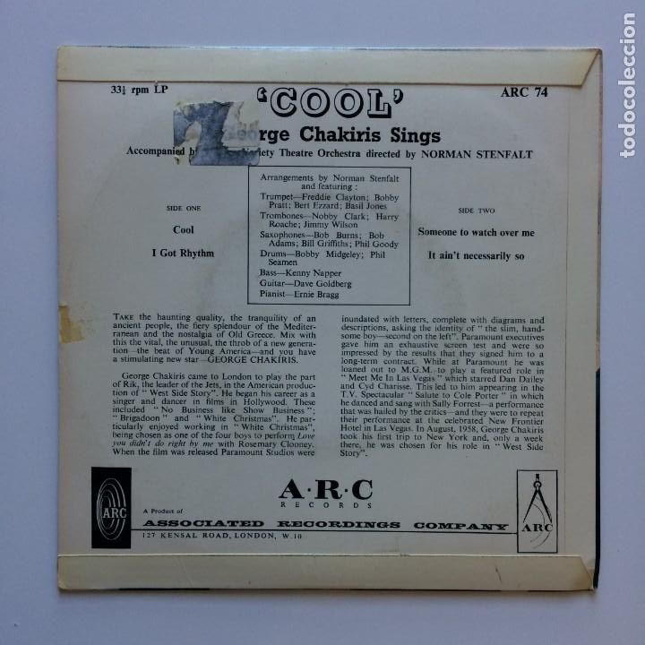 Discos de vinilo: George Chakiris &ndash; Cool UK 1965 A.R.C. RECORDS - Foto 2