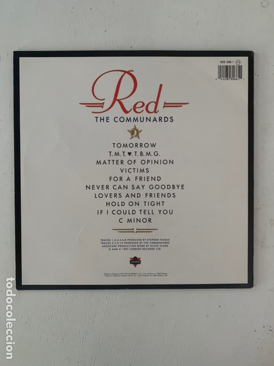 Discos de vinilo: RED- THE COMMUNARDS LP en buen estado - Foto 2