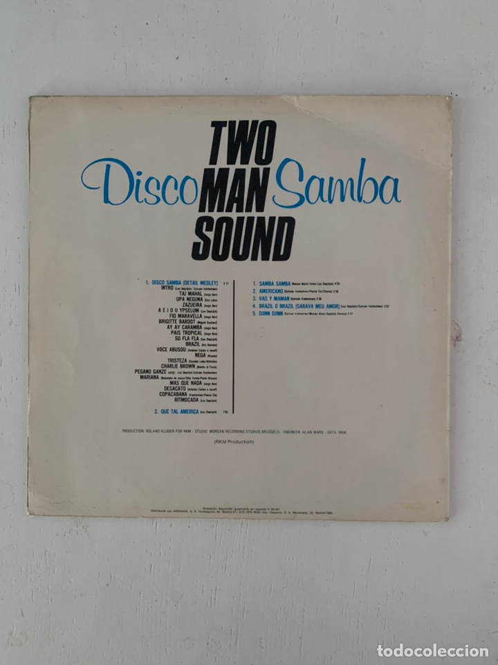 Discos de vinilo: TWO MAN SOUND- DISCO SAMBA - Foto 2