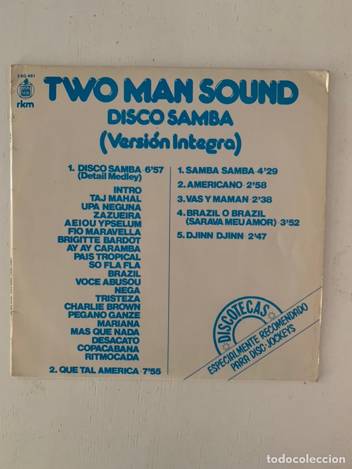 Discos de vinilo: TWO MAN SOUND- DISCO SAMBA - Foto 1